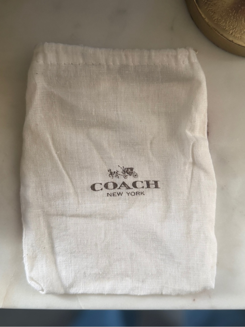 Coach Drawstring Logo Dustbag